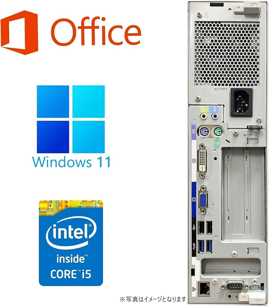 NEC デスクトップPC ME-N/Win 11 Pro/MS Office Hu0026B 2019/Core i5-4590/WIFI/Bluetooth/ DVD/8GB/256GB SSD (整備済み品) | Miracle